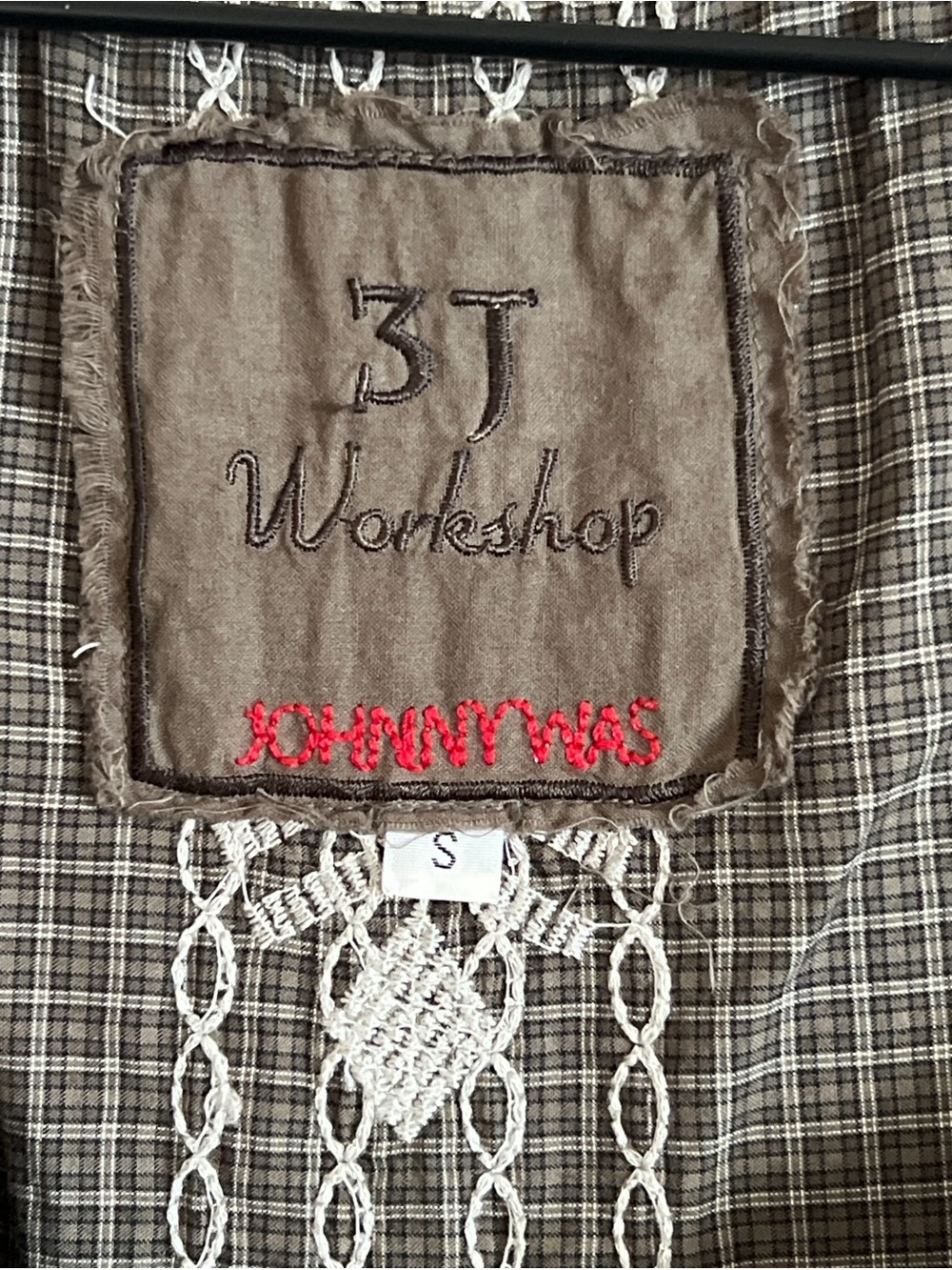 Johnny Was 3J Workshop Plaid Floral Embroidered Tunic Dress Small Boho Colorful - Picture 3 of 5